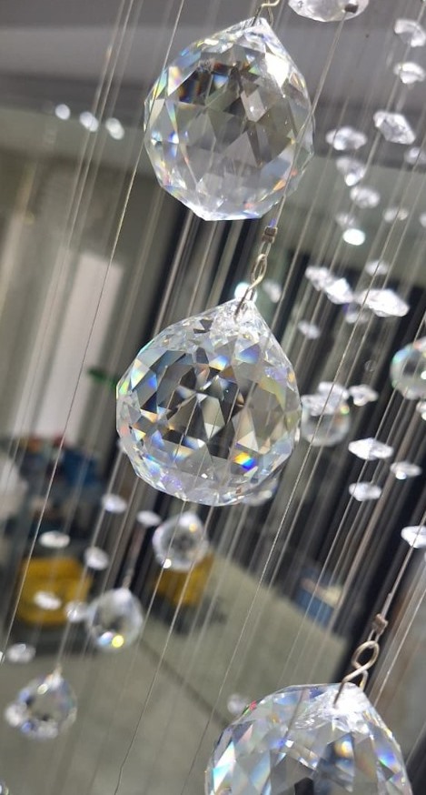 Lustre limpo e brilhante após a limpeza