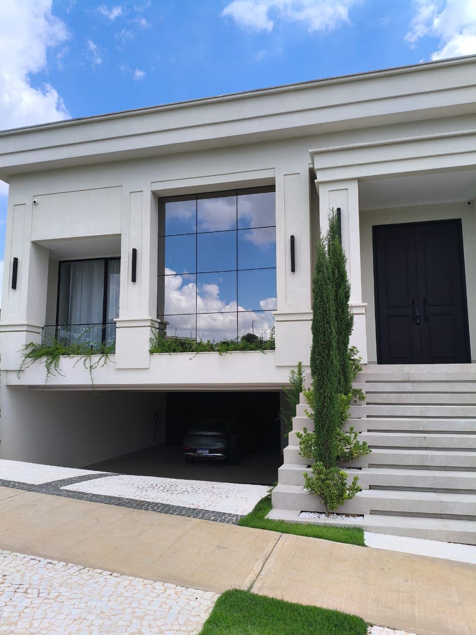 Detalhe de vidro limpo e sem manchas